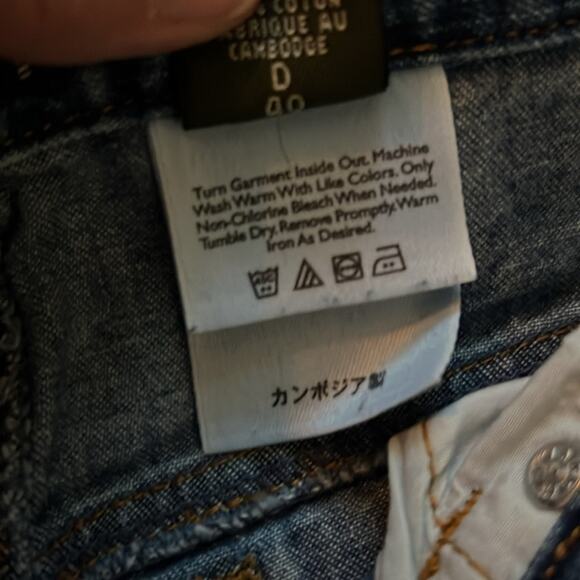 Eddie Bauer Capri blue jeans cotton denim straight leg pants size 10 - Picture 6 of 11